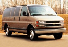 Onlar. Özellikleri Chevrolet Express 1995 - 2002