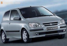 Jene. Eigenschaften Hyundai Getz 3 Türen 2002 - 2005