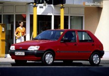 De där. Funktioner Ford Fiesta 5 dörrar 1989 - 1995