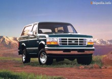 Onlar. Ford Bronco Özellikleri 1992 - 1996