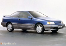 Jene. Merkmale Hyundai Scoupe 1990 - 1992