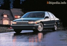 De där. Kännetecken för Chevrolet Caprice Classic 1993 - 1996