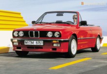 Acestea. BMW Caracteristici 3 serii Cabrio E30 1986 - 1993