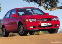 เหล่านั้น. ลักษณะของ Toyota Corolla 3 ประตู 2000 - 2002