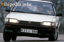Jene. Eigenschaften von Toyota Corolla 5 Türen 1987-1992