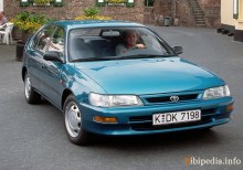 کسانی که. مشخصات تویوتا Corolla 5 درب 1992 - 1997
