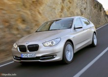 เหล่านั้น. ลักษณะ BMW 5 Gran Turismo ชุดตั้งแต่ปี 2009