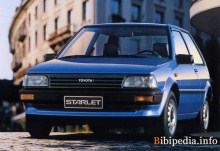 Ceux. Caractéristiques de Toyota Starlet 3 Doors 1984 - 1989