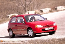 Ular. Toyota Starlet ko'rsatkichlari 1996 - 1999