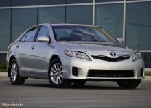 Jene. Toyota Camry Hybrid Eigenschaften seit 2009