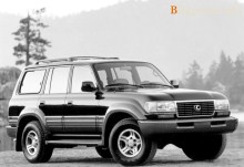 Quelli. Caratteristiche Lexus LX 1996 - 1997