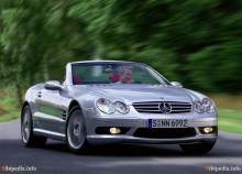 เหล่านั้น. ลักษณะของ Mercedes Benz SL 55 AMG R230 2002 - 2006