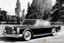 Тих. характеристики Mercedes benz 600 pullman-6 door v100 1964 - тисячу дев'ятсот вісімдесят одна