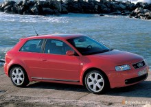 ისინი. მახასიათებლები Audi S3 1999 - 2001
