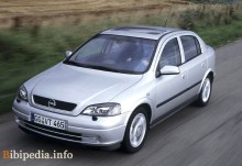 เหล่านั้น. คุณสมบัติ Opel Astra 5 ประตู 1998-2004