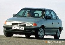 Тих. характеристики Opel Astra седан 1994 - 1998