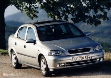 Тих. характеристики Opel Astra седан 1998 - 2008