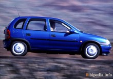 Onlar. Özellikler Opel Corsa 5 Kapılar 1993 - 1997