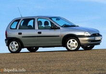 Тези. Характеристики Opel Corsa 5 врати 1997 - 2000