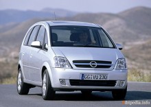 Those. Features Opel Meriva 2003 - 2005