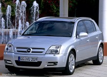 Jene. Merkmale Opel Signum 2003 - 2005