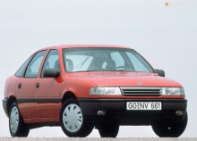 Onlar. Opel Vectra Hatchback'in Özellikleri 1988 - 1992