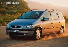 Tisti. Značilnosti Opel Zafira 1999 - 2003