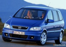 Тих. характеристики Opel Zafira opc 2001 - 2005