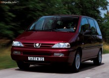 Celles. Caractéristiques Peugeot 806 1998 - 2002