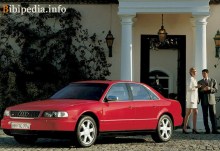 De där. Egenskaper för Audi S8 1996 - 1999