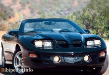 De där. Egenskaper Pontiac Firebird Cabriolet 2000 - 2002