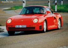 Тези. Характеристики на Porsche 959 1987 - 1988
