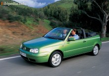ისინი. მახასიათებლები Volkswagen Golf IV Cabrio 1998 - 2002