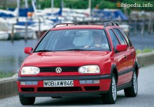 Celles. Caractéristiques de Volkswagen Golf III Variant 1993 - 1999