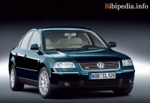 Aquellos. Características de Volkswagen Passat B5 2000 - 2005