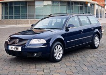 เหล่านั้น. ลักษณะ Volkswagen Passat Variant 2000 - 2005