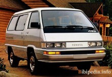 Aqueles. Características da Toyota Van 1987 - 1989