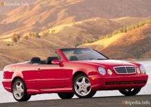 Тих. характеристики Mercedes benz Clk cabrio a208 1998 - +1999
