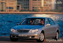 Those. Characteristics of Mercedes Benz S-Class W220 1998 - 2002
