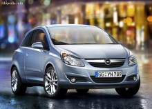 Celles. Caractéristiques Opel Corsa 3 portes depuis 2006