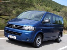 Тих. характеристики Volkswagen Multivan з 2010 року