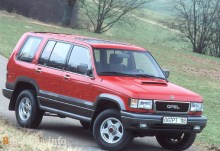 Onlar. Özellikler Opel Monterey Ltd 1992 - 1998