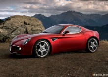 Ty. Charakteristika kompetence Alfa Romeo 8C od roku 2007