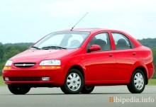 Ceux. Caractéristiques de Chevrolet Aveo (Kalos) Sedan 2004 - 2006