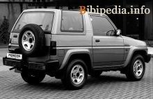 Onlar. Daihatsu Feroza Hardtop'un Özellikleri 1991 - 1994