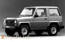 De där. Kännetecken för Daihatsu Rocky Hardtop 1988 - 1994