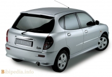 Azok. Jellemzői Daihatsu Sirion 2001 - 2004