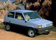 Celles. Caractéristiques Fiat Panda 1981 - 1986