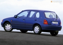 Toyota Starlet 5 doors 1996 - 1999