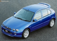 ისინი. მახასიათებლები MG ZR 5 კარები 2001 - 2004